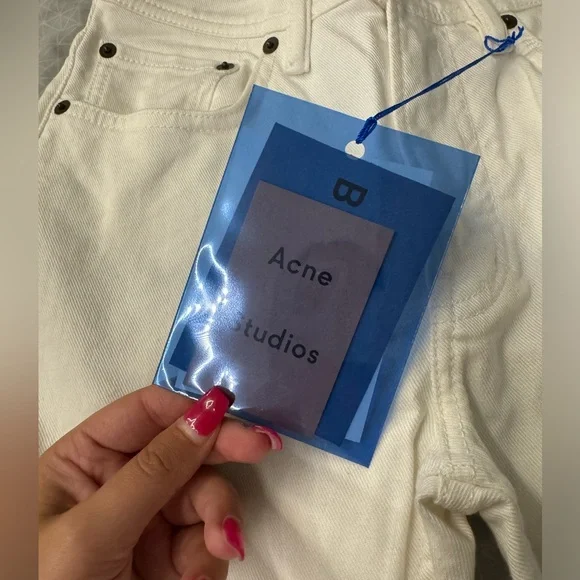 Women’s Acne Studios Slim White Mom Jeans
